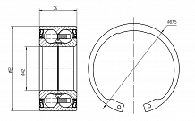 Ремкомплект ступицы передней для автомобиля Citroen Berlingo (96-)/Peugeot Partner (96-)