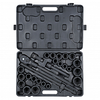 Набор головок ударных 3/4" 26пр. (22-50мм, дюйм. размеры 7/8"-2") пласт.кейс