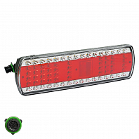 Фонарь задний для автомобилей КАМАЗ 5490 правый, байонетный разъём, с бегущим указателем поворота сверху (светодиодный)