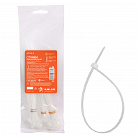 Стяжки (хомуты) кабельные, пласт. бел., набор 60шт.(2,5*100мм-20шт/3,6*150мм-20шт/3,6*200мм-20шт)