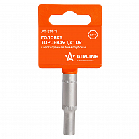 Головка торцевая 1/4" DR шестигранная 6мм глубокая пласт. подвес