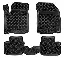 Ковры для Suzuki SX4 I Classic (06-, 10-), 4 шт., выс. борт, ТЭП, черн.