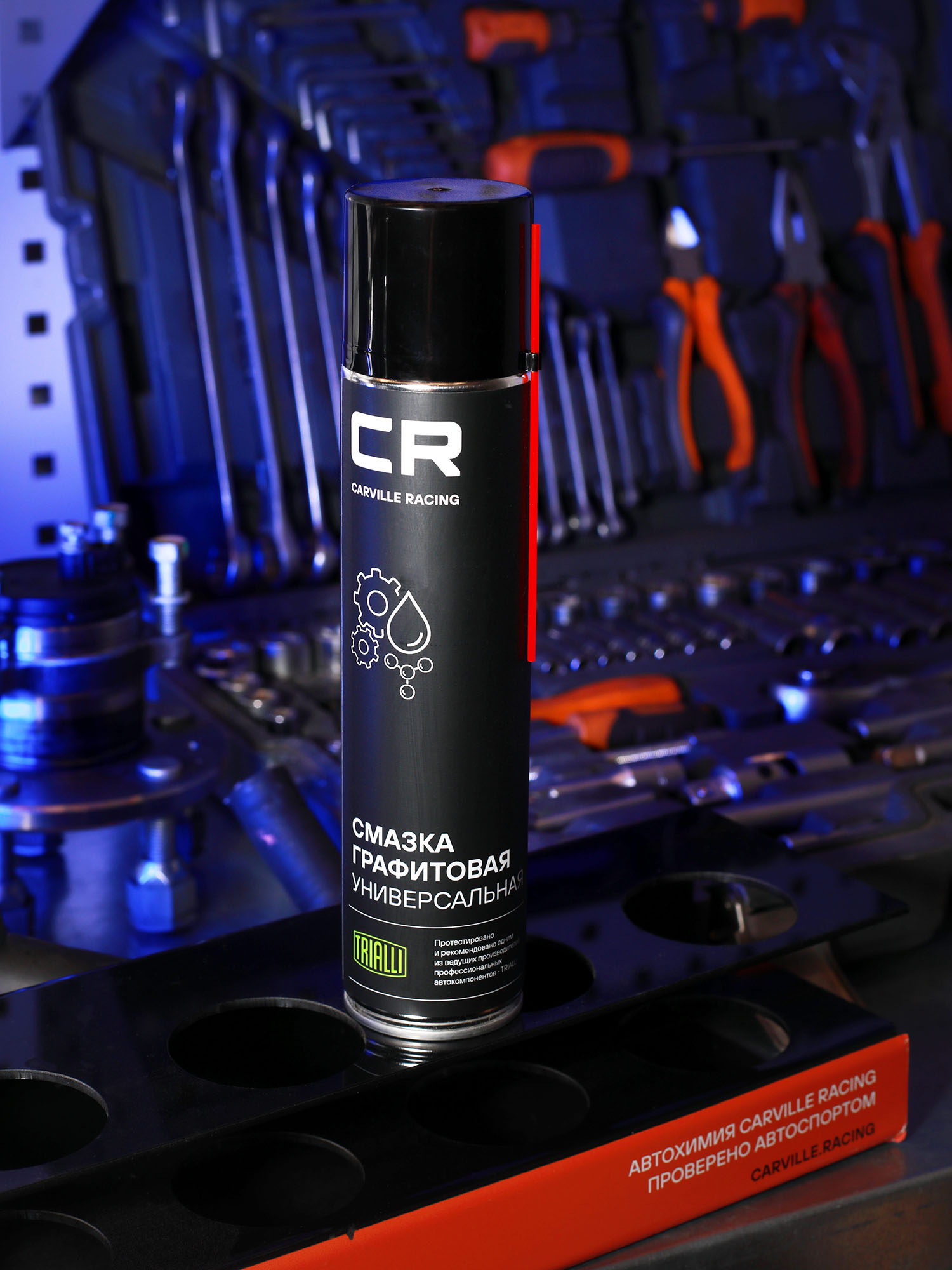Смазка графитовая универсальная, аэрозоль, 400мл Carville Racing G7400770 
