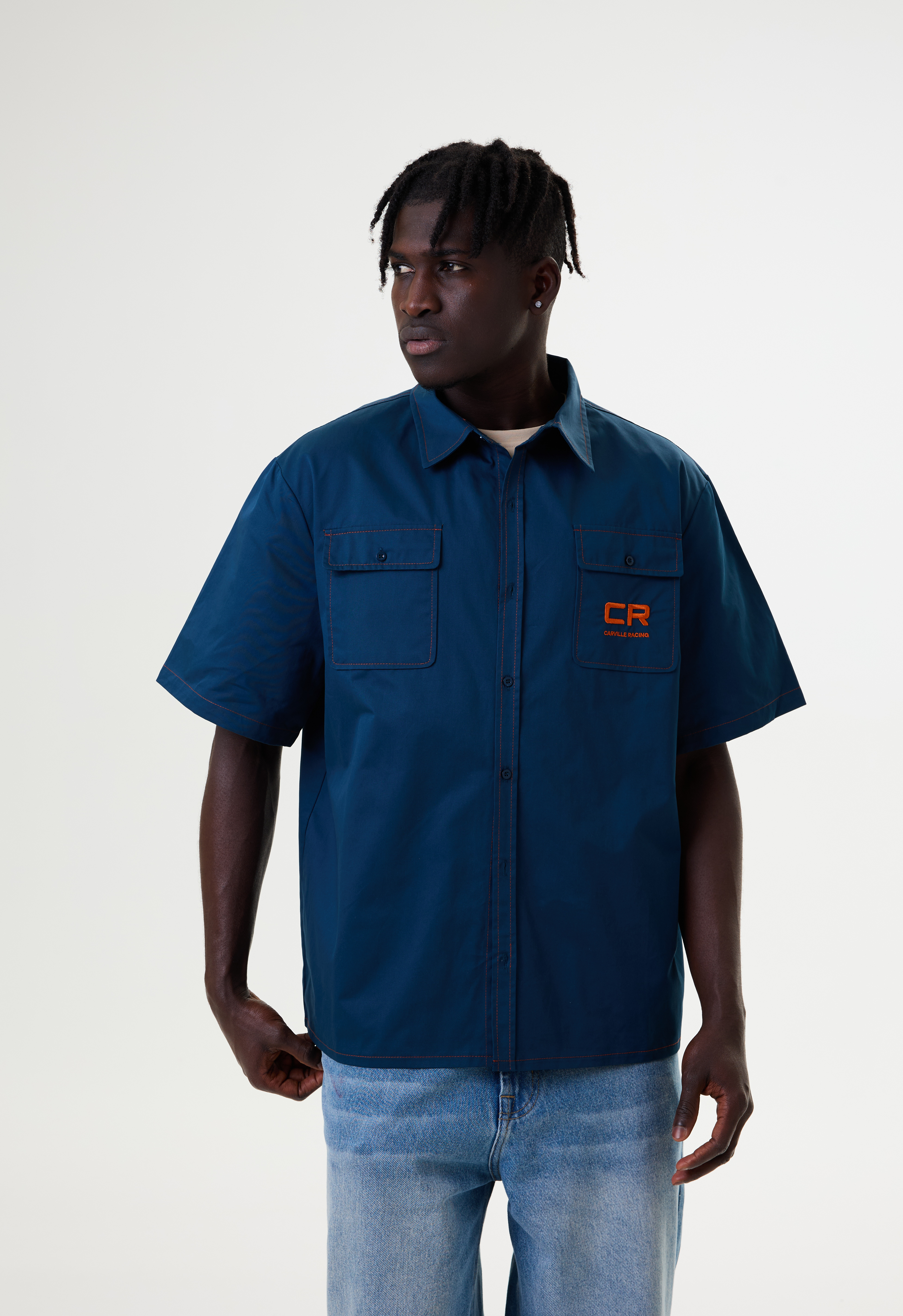 Рубашка синяя Carville Racing 10CR6 