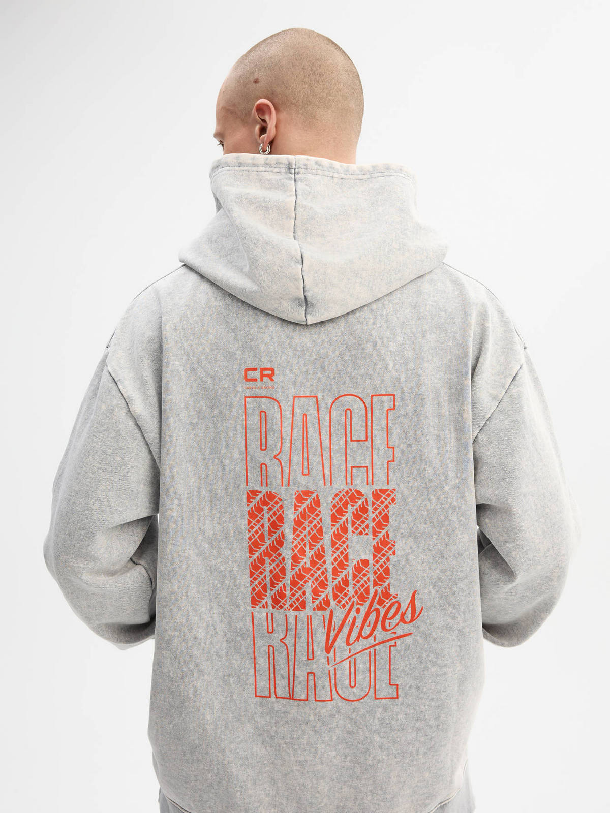 Толстовка серая унисекс Race vibes Carville Racing 2CR22 