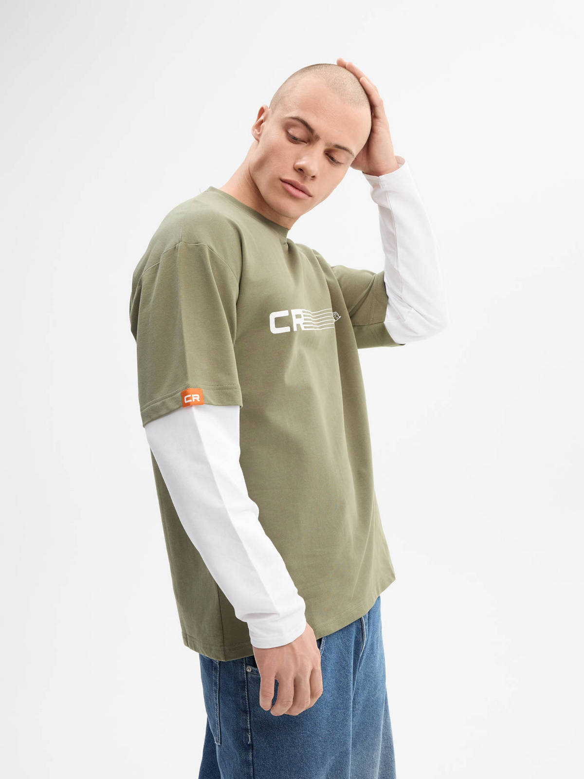 Лонгслив зелёный Carville Racing 1CR29 