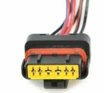 Разъём 6 pin с проводами для датчика пол. дросс. заслонки ГАЗ Соболь, Renault Clio