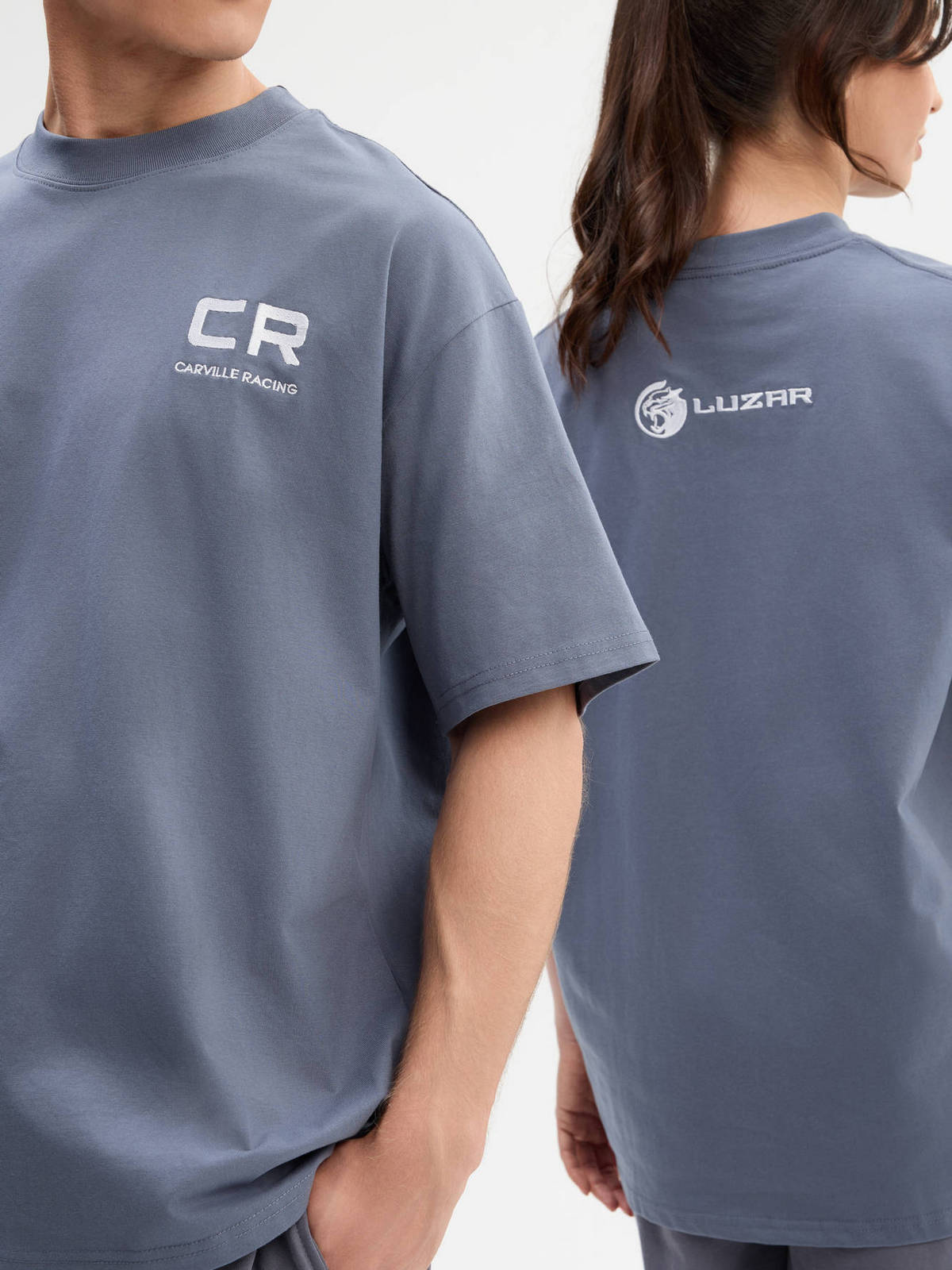 Футболка оверсайз вышивка Carville Racing 1CR36 