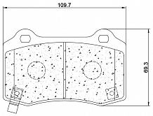 Колодки тормозные дисковые задние для автомобилей с суппортами CRC 6119/CRC 6120 серия PRO [RACE]