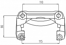 Скоба тормозного суппорта для автомобилей Suzuki Grand Vitara (98-)/Vitara (96-) передняя левая