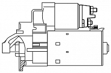 Стартер для автомобилей Volvo S40 II (03-) 2.4i/Ford Focus II (05-) 2.5STi 1,4кВт