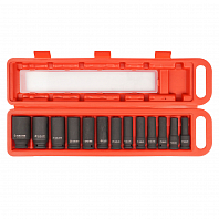Набор головок ударных 1/2" 78мм 13 пр. (10-32мм) пласт. кейс.