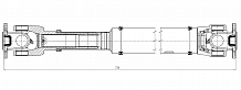 Карданный вал в сборе для автомобилей Toyota Land Cruiser Prado 120 (02-)/150 (09-) 4.0i передний