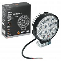 Фара светодиодная круглая, 14LED, направленный свет, 42Вт, 112x112x47мм, 12/24В, PRO