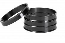 Кольцо центровочное для литого диска 74.1-72.6мм, комплект 4 шт., алюминий