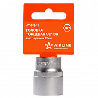 Головка торцевая 1/2" DR шестигранная 22мм пласт. подвес