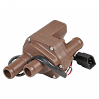 Кран отопителя электрический для автомобилей ГАЗель (3 патрубка) (бессальниковая конструкция)