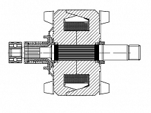 Ротор генератора для автомобилей Ford/Suzuki/Peugeot/Citroen/Mitsubishi/Honda