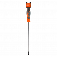 Отвертка шлицевая SL8.0x300мм, магнитный наконечник, пласт.подвес