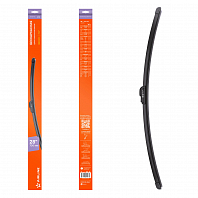 Щетка стеклоочистителя 700мм (28") бескаркасная, 1 адаптер (Hook 9x3, 9x4 mm - Крючок 9x3, 9x4 мм)