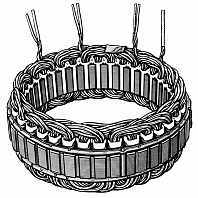Статор генератора для автомобилей Nissan X-Trail T31 (07-) 2.5i/X-Trail T30 (01-) 2.0i/2.5i (D=136,5мм)