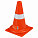 Конус дорожный 320мм, 1 световозвр.полоса, мягкий, оранжевый, МП-серия airline ADMP003 