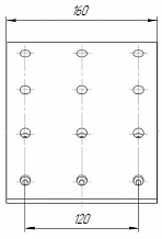 Накладка тормозной колодки для автомобилей ПАЗ ремкомплект 8 шт. R0 с заклёпками