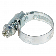 Хомут 16-25/9мм, червячный, усиленный, W1(оцинк), 1 шт.