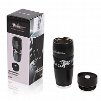 Термокружка c клапаном, 380 мл., черная