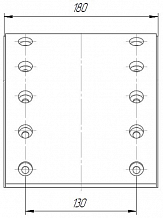 Накладка тормозной колодки для прицепов BPW/SAF (WVA 19032) ремкомплект 8 шт. R1 с заклёпками