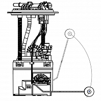 Модуль топливного насоса для автомобилей Chrysler PT Cruiser (00-) 2.4i