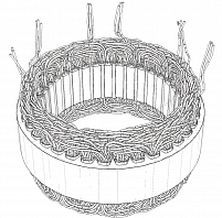 Статор генератора для автомобилей Лада Vesta (15-)/XRay (15-)/VAG Octavia III (13-) 1.6i (D=138мм)