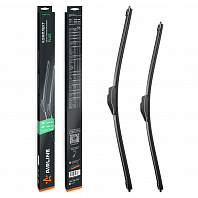 Щетки стеклоочистителя комплект (2 шт) 650/400мм (26"/16") бескаркасные PLUS с креплением "Крючок 9x3, 9x4 мм"