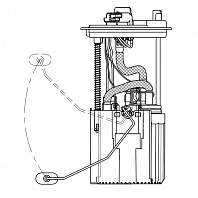 Модуль топливного насоса для автомобилей Opel Meriva B (10-) 1.4i