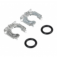 Кмпл для подключ. радиатора отоп. для автомобилей Лада/PSA/VAG (фиксаторы + кольца) (тип Valeo)