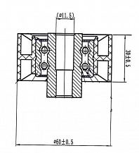 Ролик ГРМ для автомобилей Land Rover Freelander (06-) 2.2d (опорный)