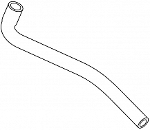 Патрубок отоп. а/м Daewoo Nexia (94-)/Espero (94-) 1.5i [SOHC] подвод. (EPDM, 1 шт.)