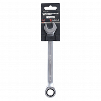 Ключ комбинированный трещоточный 15мм пласт. подвес PRO