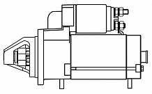 Стартер для автомобилей MAN TGL (04-) с дв. D0834/TGM (05-) с дв. D0836 24В 4кВт (10 зуб.)