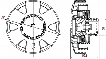 Крышка (пробка) расширительного бачка для а/м BMW X5 (E70) (07-)/5 (F10) (10-)/3 (F30) (11-) 2.0bar