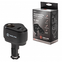 Разветвитель прикуривателя 1 гнездо 5А + Type-C PD + 1USB 2.4A 30Вт PRO