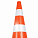Конус дорожный 750мм, 3 световозвр.полосы, оранжевый airline AKON015 