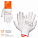 Перчатки полиэфирные (L), белые, с подвесом airline AWG-NS-12 