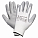 Перчатки полиэфирные с цельным ПУ покрытием ладони (XL) бел./сер. airline ADWG001 