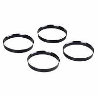 Кольцо центровочное для литого диска 74.1-72.6мм, комплект 4 шт., алюминий