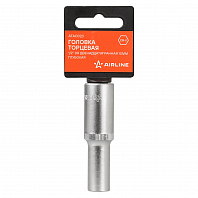 Головка торцевая 1/2" двенадцатигранная 10мм глубокая, пласт. подвес