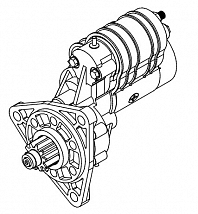 Стартер для спецтехники МТЗ-80/82, взамен ПД-10 12В 2,8кВт