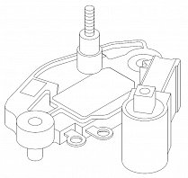 Регулятор напряжения генератора для автомобилей Renault Megane (96-) 1.6i/BMW 5 E34 (91-) 2.5D