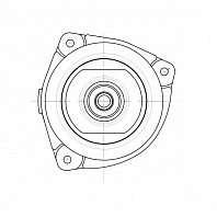 Опора амортизатора для автомобилей Nissan Note (06-)/Tiida (04-) (передняя левая без подшипника)
