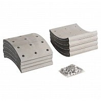 Накладка тормозной колодки для автомобилей ПАЗ ремкомплект 8 шт. R3 с заклёпками